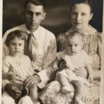 1938.2 - Age 2 with father Horace, mother Eleanor and brother Ken
