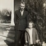 1941 - Age 5 with her father in Memphis, TN