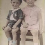 1941 (circa) - Around age 5 with brother Ken