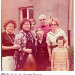 1976 (circa) - With Andy's family - cousin Eva, cousin Pali, Aunt Lily, Andy's mother Leona, and niece Csilla in Rozsnyo, Slovakia