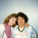 1991 - With daughter Viki