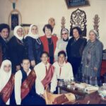 1996 (circa) - With Sibi and Egyptian school teachers in Cairo, Egypt
