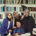 2001 - With colleagues in local library in Dubai, UAE