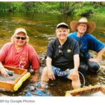 2013 (circa) - With Debbi and Karen hunting for fossils in the Peace River, FL
