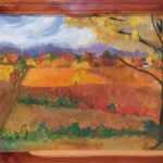 PA 1950s - Painting of Kalamazoo countryside